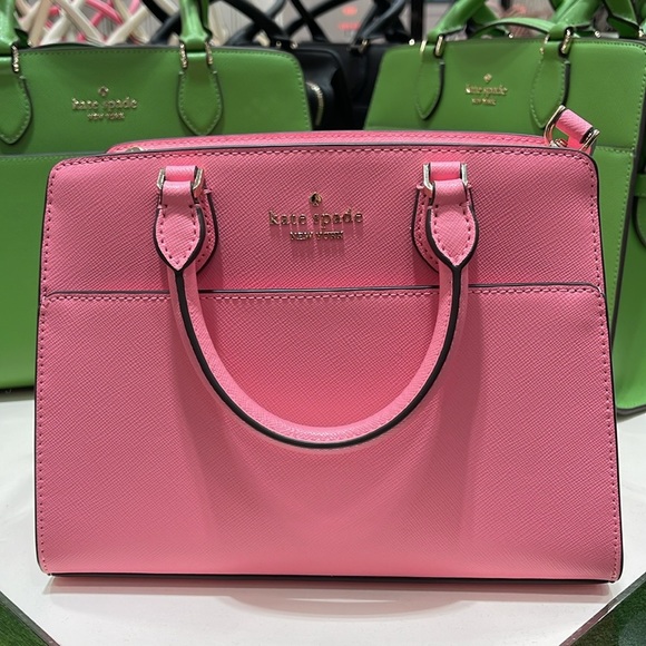 Kate Spade Madison Saffiano Leather Small Satchel
Blossom Pink 
NWT - Picture 13 of 16